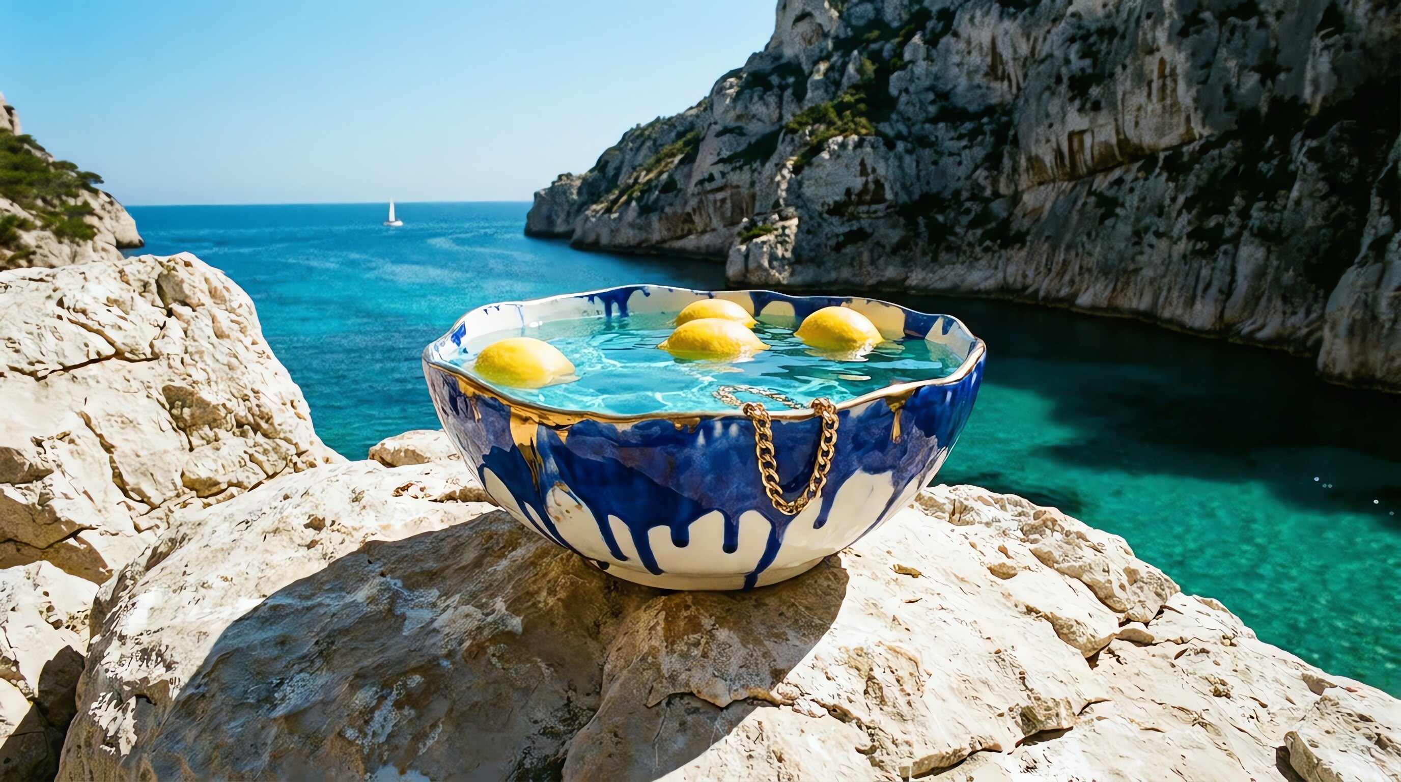 Nature morte dans les calanques
